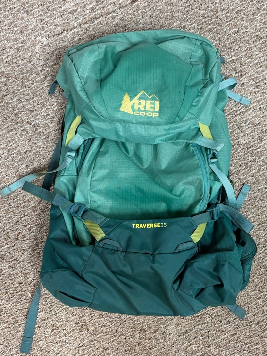 REI Handbags - REI Co-op Traverse35 Women’s Medium Light Teal and Gray Hiking Backpack
